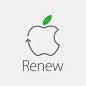 Apple Renew 苹果产品回收 循环利用计划 2016苹果春季发布会 #LOGO# #环保# #回收# #更新# #标志# 采集@GrayKam