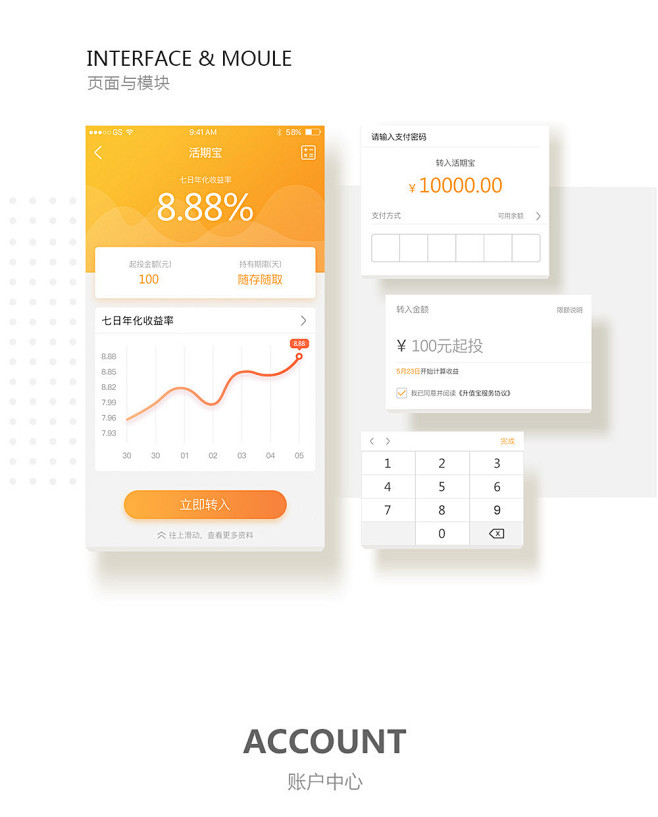 升值宝理财APP  界面设计