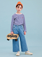 BEANPOLE KIDS-여아 세미 와이드 데님 팬츠 - 블루│삼성물산 온라인몰 SSF Shop