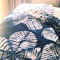 Shibori Dyed 印度手工蓝染草木扎染床上三件套-淘宝网: 