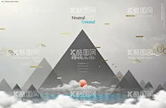 国潮   - 源文件下载【酷图网】国潮,中国风,中式地产,中式海报,中式报广,新亚洲,鎏金,复古,金线,烫金,国风,山水壁画,孔雀,仙鹤,背景,装饰画,