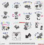 line贴图表情包移动雪纳瑞金枪鱼9 |Move! Tuna of Schnauzer 9 迷你雪纳瑞贴纸，|Stickers of Miniature Schnauzer.@飞天胖虎