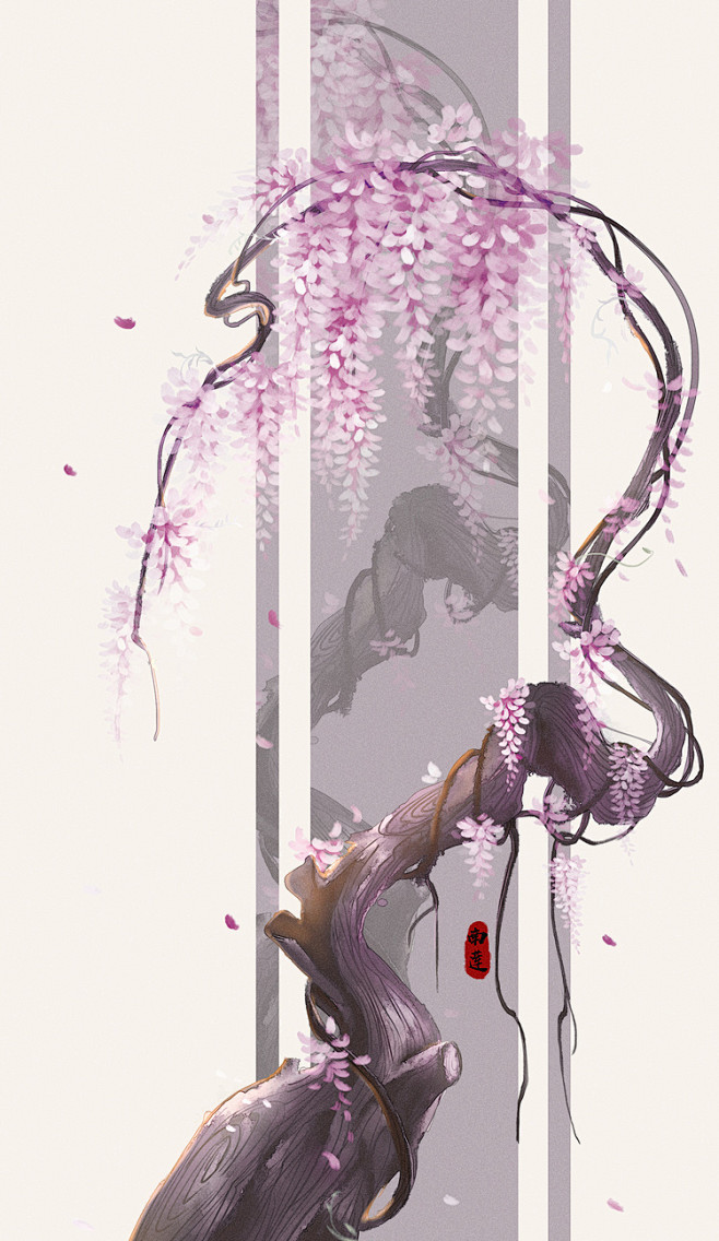 紫藤挂云木， 花蔓宜阳春。 | 薛蝉衣 ...