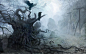 General 1920x1200 raven deep forest mist The Witcher