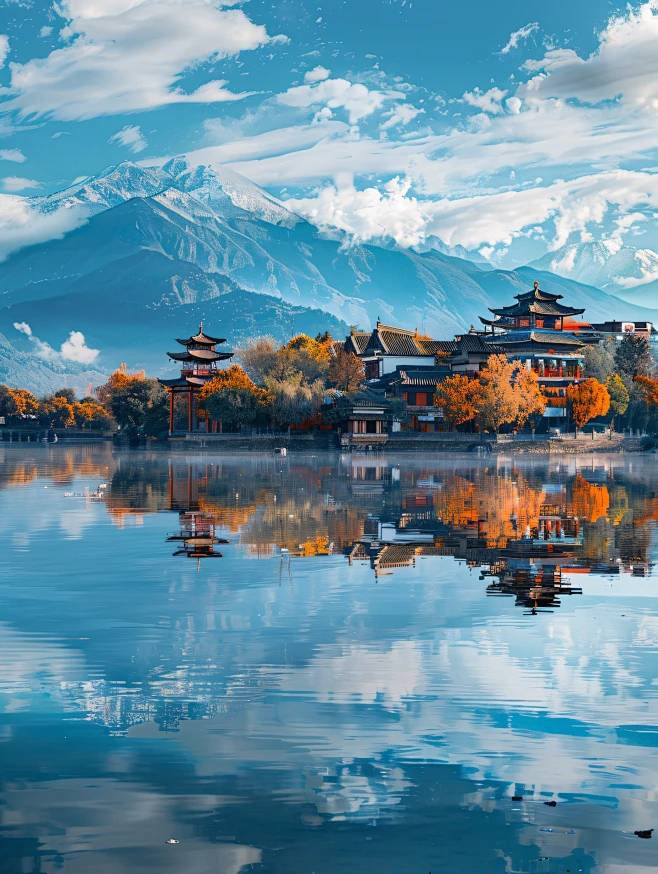 千库网_云南大理下关洱海大理古城_摄影图编号20577825-花瓣网