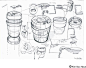 industrial design drawing cylinder #id #sketching: 