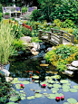 Water Garden Landscaping Ideas : From ponds and waterfalls to tabletop fountains, incorporate water into your landscape with these ideas.