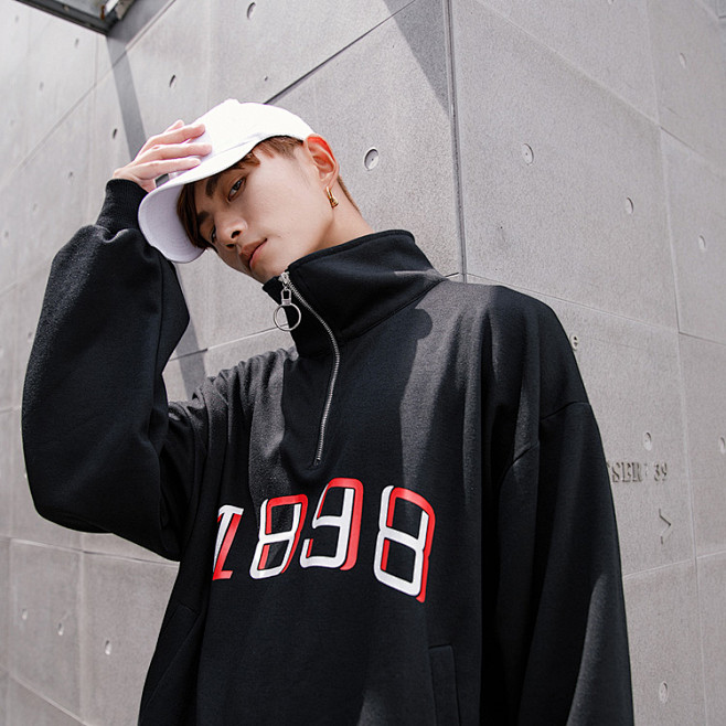 西西里男装 街头嘻哈宽松卫衣Hiphop...
