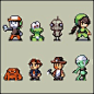 Indie Game Icons pixel characters