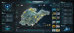 夏天的知了猴采集到地图类—可视化大屏