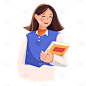 卡通感教育培训女士元素