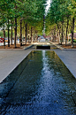 Reflecting pools, Fountain, Battery Park City, Manhattan, New York City, New York, USA