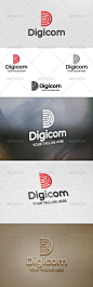 Digicom (Letter D) - Logo Template abstract d, alphabet logo, branding, chip logo, circuit, computer, creative, d logo, data, data storage, data transfer, digicom, digital, electrical, electronics, letter d logo, modern, processor, red, silicon valley, te