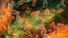 艳丽夺目的彩绘鲜花宽屏桌面壁纸桌面壁纸4