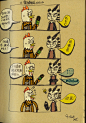 PunkLee  的插画 熊猫朋克四格漫画033