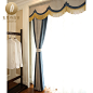 古思特高精密窗帘 新中式美式现代客厅卧室遮光面料窗纱窗幔定制-淘宝网
