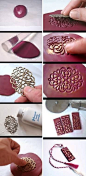How to make your cool unique clay necklace step by step DIY tutorial instructions / How To Instructions