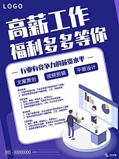 创意招聘人才高薪招聘海报