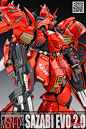 GS 1/100 MSN-04 Sazabi EVO 2.0 沙扎比 2.0 修改版 涂装完成品