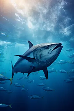 海鲜海洋动物海产品金枪鱼图片摄影图