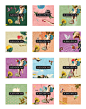 TEASY - package : Collages made for packaging for spoon teabags in several flavors