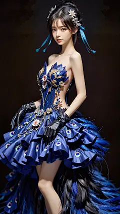 蓝色妖姬高冷壁纸，梦幻之美触手可及。 - 哔哩哔哩