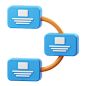 Flowchart 3D Illustration