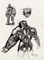 Robotic character sketches, longque Chen : As a product student, I have so many great favourite masters, Syd Mead is the best one for me. I have gained a lot from studying his designs. There are characters I have used a lot his style forms.