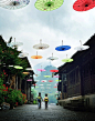 重庆秀山县，洪安镇的花伞
去做一回俏皮姑娘吧。 ​​​​