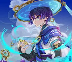 散宝落泪  好久没画画了，久违的认真画一下