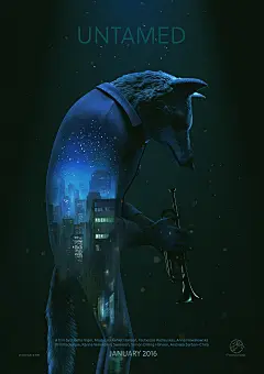 &quot;Untamed&quot; Short Film Poster, Tautvydas Kazlauskas : School year is over and my bachelor film is done. I've been working on it in a team of 8 and it has been a blast. Here's the final piece I've made for the film, a poster. 