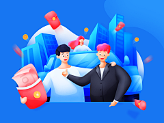 美图颜究所采集到扁平人物