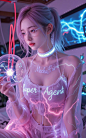 #赛博朋克 #二次元 #手机壁纸 #极致诱惑 快来领取的赛博 - 抖音