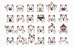 卡通小猫表情包  - 源文件下载【酷图网】卡通小猫,搞笑卡通,表情包,动漫设计,卡通动物,动漫表情,广告设计