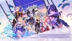 原神 海报  韶光抚月天下人间