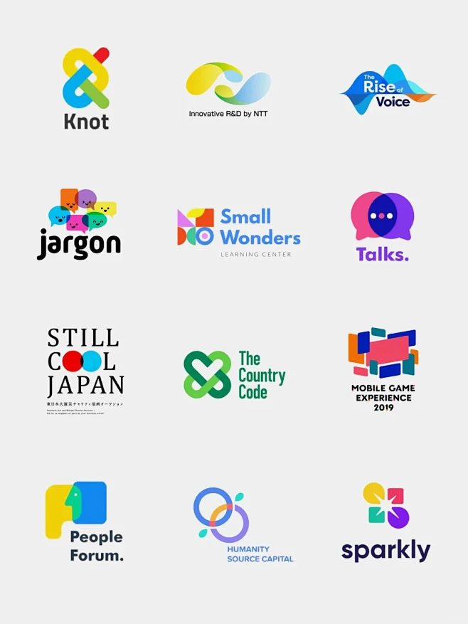 色彩绚丽logo设计|高级感拉满的科技logo - 小红书-花瓣网