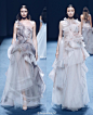 Show ▎We Couture S/S 2017 : 国产仙牌之一，这两年开始被女星频繁穿着~算是国产礼服里做的比较不错的，材质不显廉价，礼服样式也不错~~这季的渐变色很好看，林允之前颇受好评的那套礼服就是这个系列，昨晚赵丽颖女儿国发布会也是穿的这个系列~