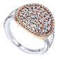 14k White/rose Gold Lusso Diamond Fashion 