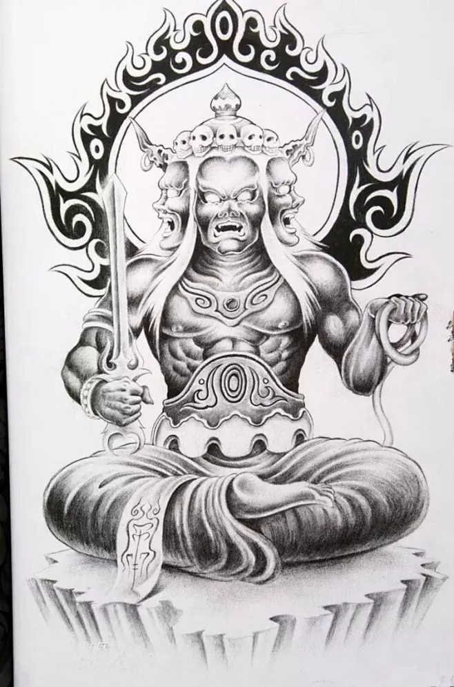 不动尊菩萨，梵音名号为Acalanatha，意为不动尊或无动尊，教界称为
