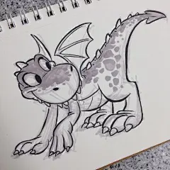 #dragon #brushpen #breaksketch #cartoons