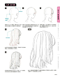 【绘画素材】165P二次元漫画 男生/女生 不同角度 发型 头发参考教程素材