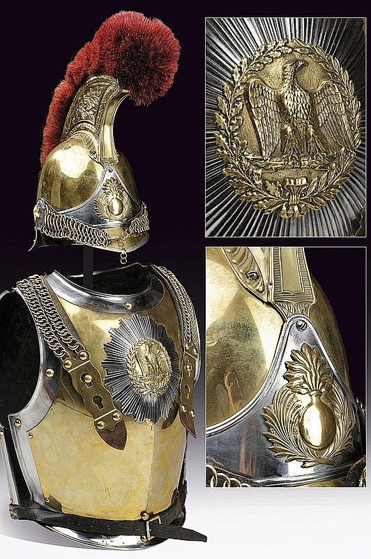 骑士：Carabinier的胸甲和头盔，...