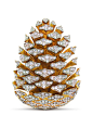 Pine cone brooch by Fulco di Verdura.