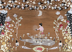 亚克君采集到木纹插画