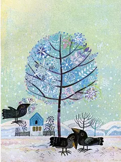 树木插画系列图集丨手绘树木作品水彩素描场景案例