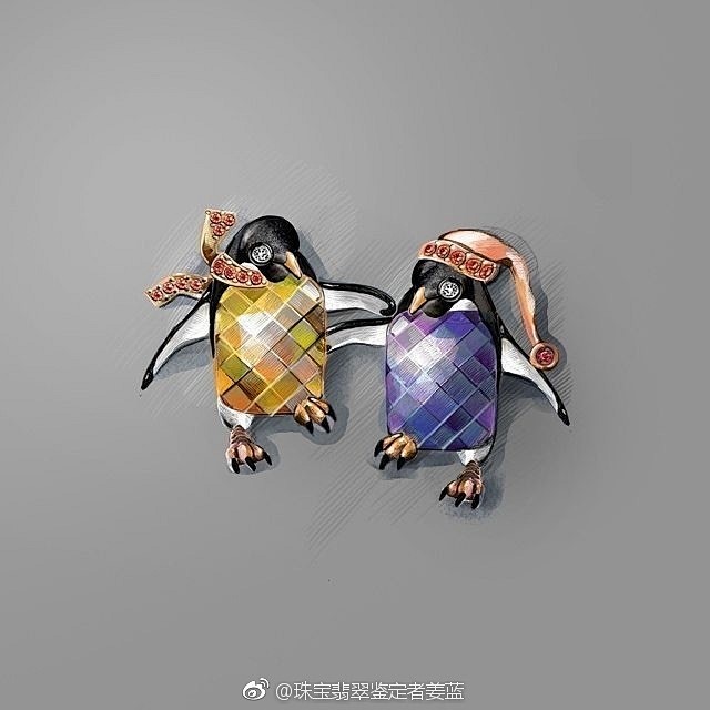 一直很喜欢珠宝设计图，他们是设计师脑洞的...
