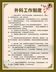 外科工作制度  - 源文件下载【酷图网】工作制度,医疗,医院,中医科制度,中医门诊,中药,针炙,医生职责,中药房,中医文化,中医养生,中医海报,中药文化,养生文化,中药养生,养生海报,中药材,中医展板,中医画册,中医科工作,中医规章制度,中医科制度牌,中医科规章,中医制度,中医管理制度,中国特色诊疗,中医科,中医医生职责,中药房制度