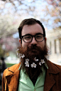 flower beards trend 7 Men Add Flowers to Beards in New Style Trend