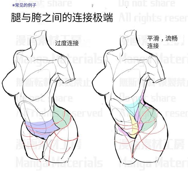 （汉化版）最好用的人体解剖日本 漫画素材...