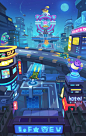 Cyberpunk vibe, zeqing yan